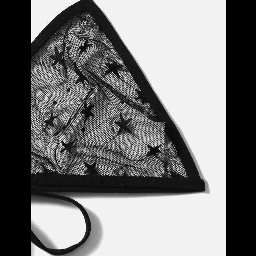 Star Pattern Mesh Lingerie Set - Picture 2 of 3